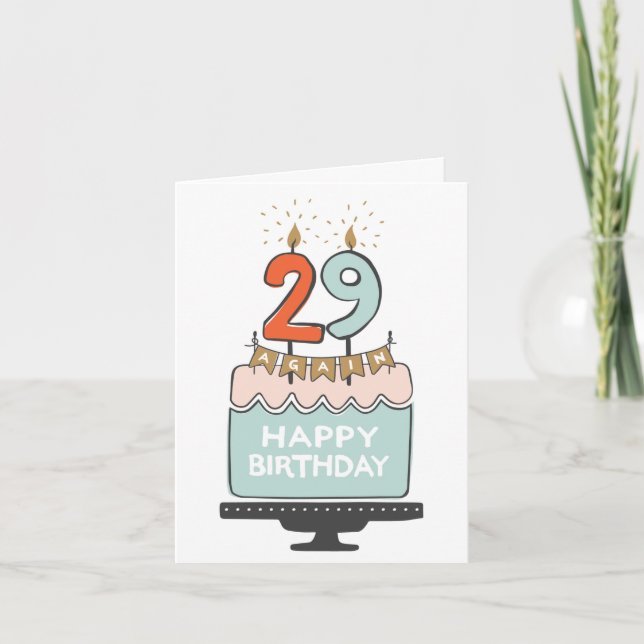 29 Carte d'anniversaire de nouveau (Devant)
