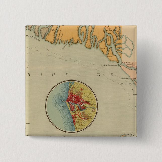 29 in Manila Bay 2 Inch Square Button (Front)