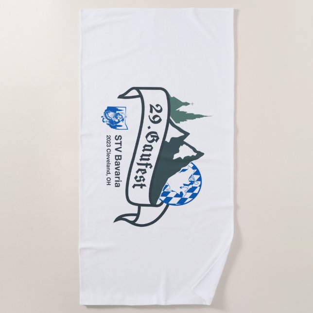 29. Serviette de plage de Gaufest (Devant)