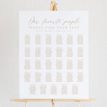 29 Tables Our Favourite People Seating Chart