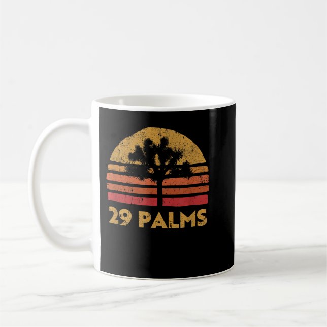 29 Twentynine palms California retro Joshua Tree Coffee Mug (Left)