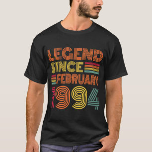 29 Years Old Awesome Since February 1994 29th Birt T-Shirt