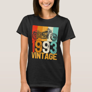 29 Years Old Retro Motorcycle Vintage 1993 29th T-Shirt