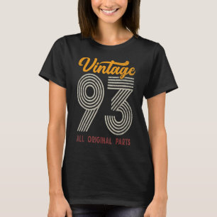 29 Years Old Vintage 1993 29th Birthday Decoration T-Shirt