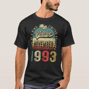 29 Years Old Vintage November 1993 29th Birthday M T-Shirt