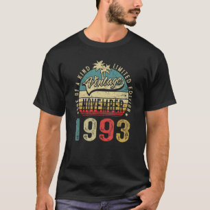 29 Years Old Vintage November 1993 29th Birthday M T-Shirt
