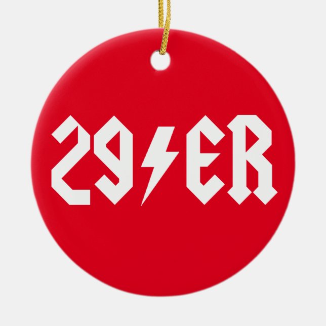 29er ceramic ornament (Front)