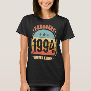 29th Birthday Awesome Since February 1994 Retro 29 T-Shirt