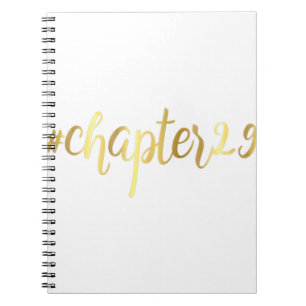 29th Birthday Gift Chapter 29 Hashtag Twenty Nine Notebook