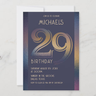 29th birthday invitation