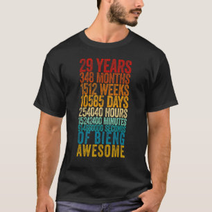 29th Birthday  Old Metre  29 Year Old T-Shirt