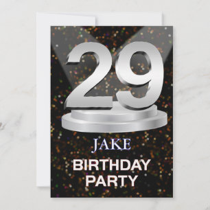 29th Birthday Party Invitation Add a Name