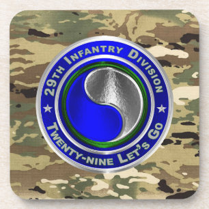 29th Infantry Division Coaster