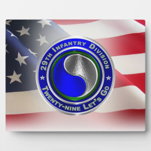 29th Infantry Division  Plaque