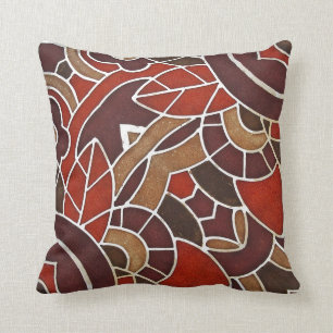 #2 1928 Deco glass panel from the Oviatt Building Throw Pillow