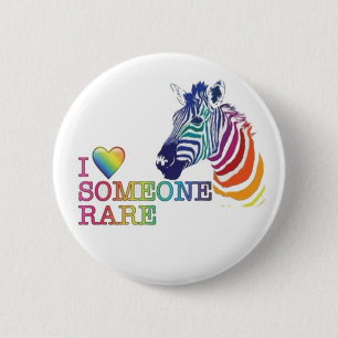 2.25" Badge - I Love Someone Rare 2 Inch Round Button