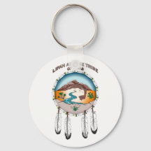 2.25" Basic Round Tribal Shield Key Chain