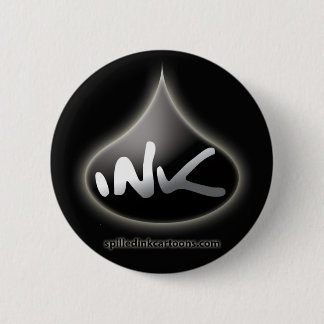 2.25" Ink Drop Button - Black