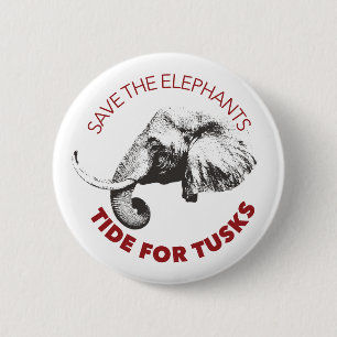 2.25" Save the Elephants button