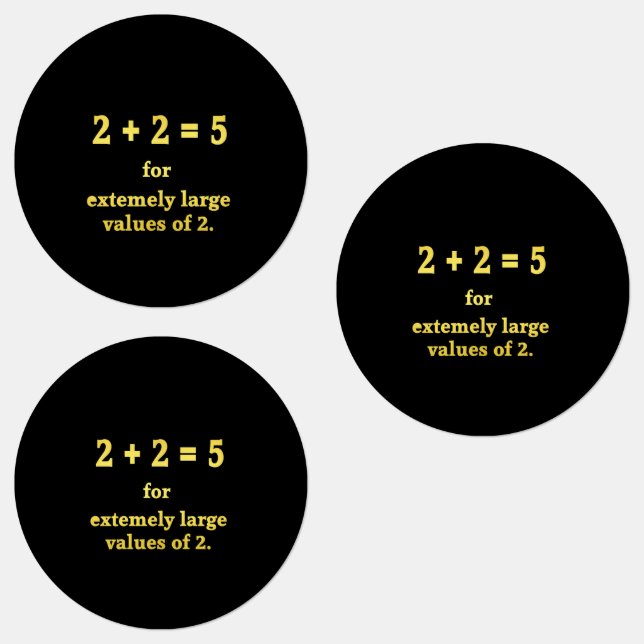 2 + 2 = 5  Funny Math Joke (Group)