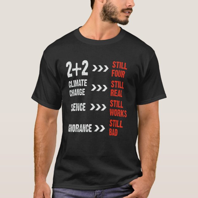 2+2 Still Four Teachers Physics Professor Student T-Shirt (Front)