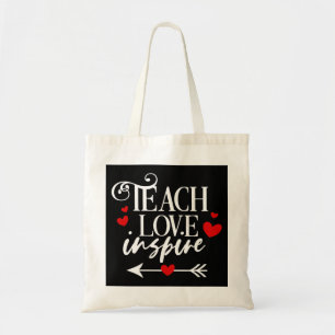2/2 Teach Love Inspire Shirt kindergarten teachers Tote Bag