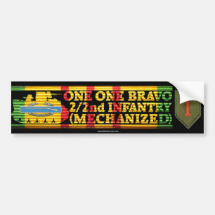2/2nd Inf. Mech. One One Bravo Bumper Sticker