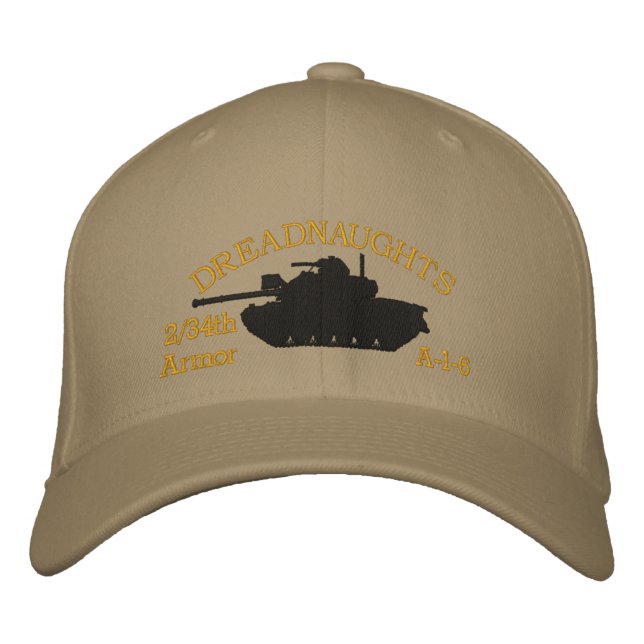 2/34e Armor VSM M48 & VSM Ribbon Casquette brodé (Devant)