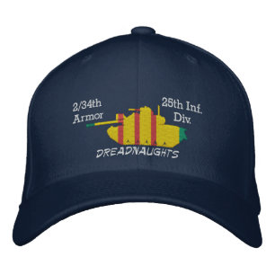 2/34th Armour 25th Inf. Div. M48 Embroidered Hat
