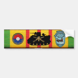 2/47th Inf. Bastards M113 Old Patches Sticker