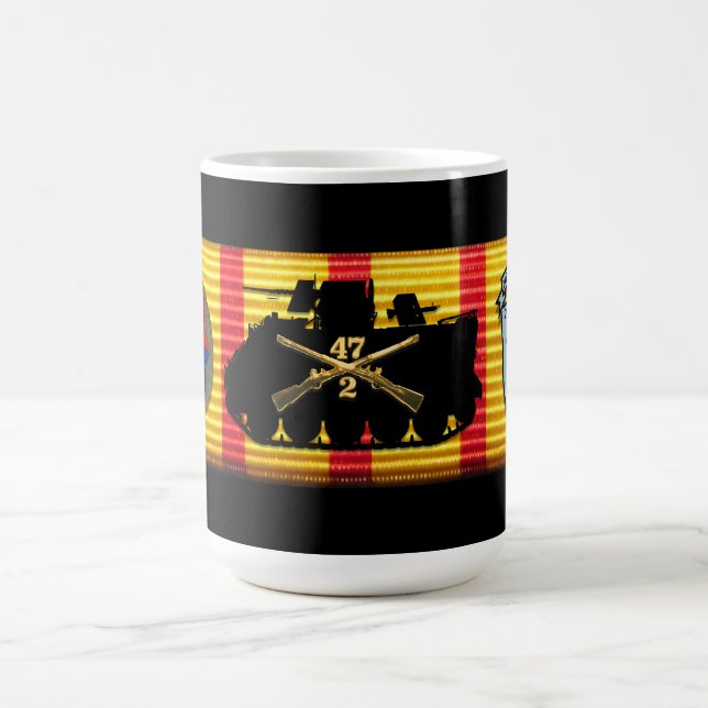 2/47th Infantry Vietnam Service Ribbon Mug (Center)