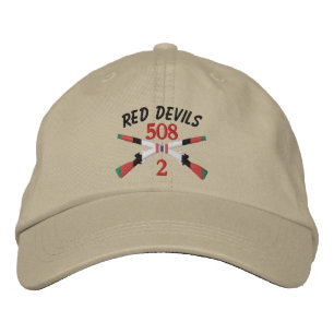 2-508th Infantry Afghanistan Crossed Rifles Embroidered Hat