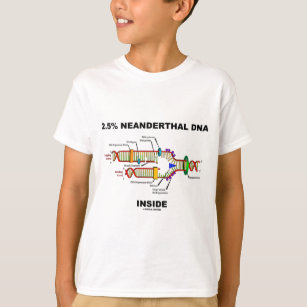 2.5% Neanderthal DNA Inside (DNA Replication) T-Shirt