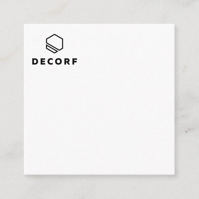 2.5" x 2.5" Enclosure Card (Front)