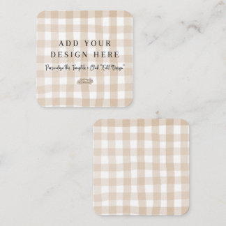 2.5" x 2.5" Rounded Neutral Enclosure Cards