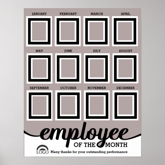 2.5X3IN photo employé du mois affichage Poster (Devant)