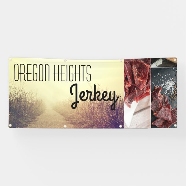 2.5'x6' Business Announcement Sunrise Pathway Walk Banner (Horizontal)