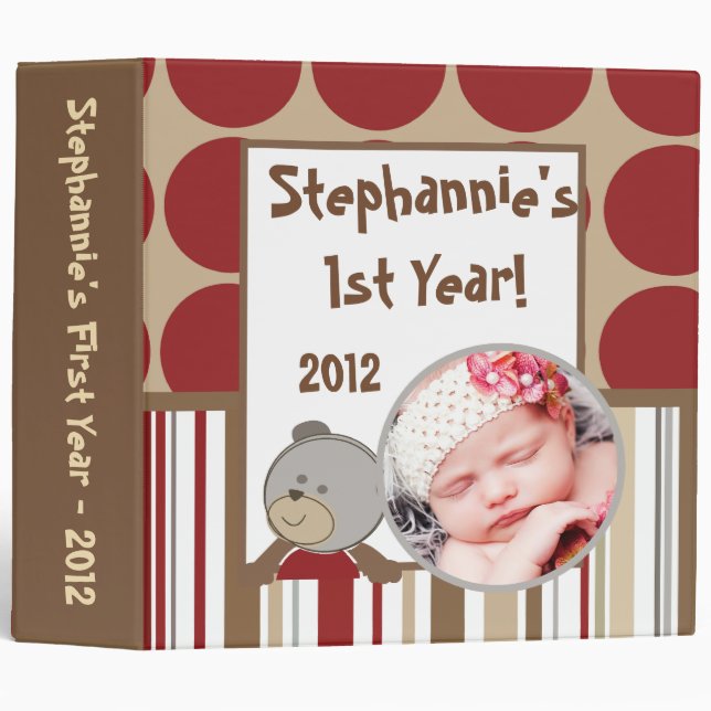 2.8" Photo Binder Scrapbook Cocalos Buttons (Front/Spine)