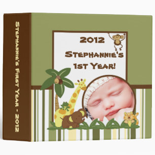 2.8" Photo Binder Scrapbook Jungle Babies