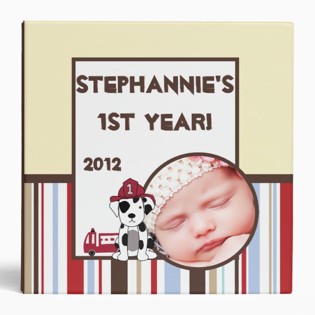 2.8" Photo Binder Scrapbook Nojo Fire Engine (Front)