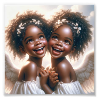 2 Angel Kidz Premium Satin Photo Paper Print