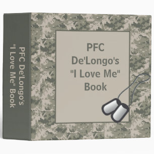 2" ARMY ACU Camo Camoufla Love Me Promotion Binder