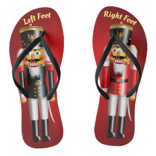 2 Authentic Nutcracker Toy Soldiers Flip Flops