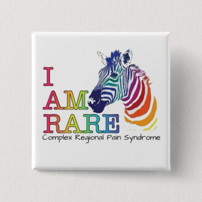 2" Badge - Complex Regional Pain Syndrome 2 Inch Square Button (Front)