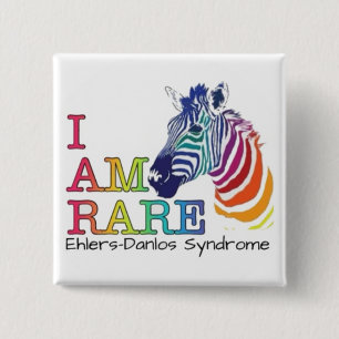 2" Badge - Ehlers-Danlos Syndrome 2 Inch Square Button