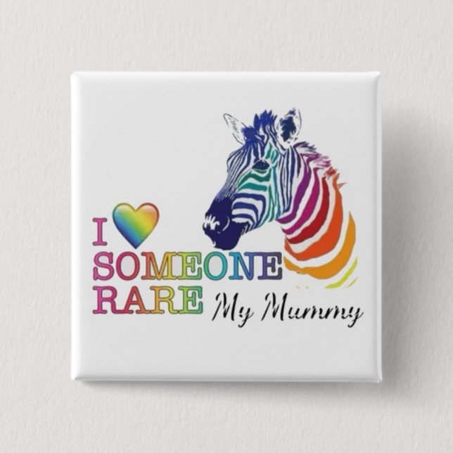 2" Badge - MUMMY  2 Inch Square Button (Front)