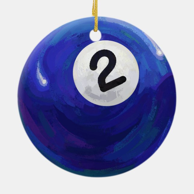 2 Ball Ceramic Ornament (Back)