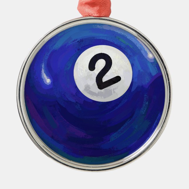 2 Ball Metal Ornament (Front)