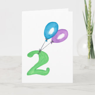 2 Balloons Card