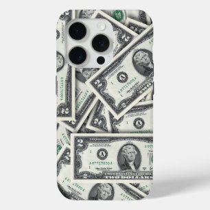 $2 Bill Money Background iPhone 15 Pro Case